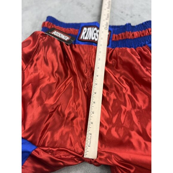 Ringside Mens m Satin Boxing Shorts Red Blue White Sport Training Athletic MMA - Picture 7 of 10